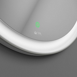 Owl 1975 Зеркало для ванной Viken White D650 – фотография-4